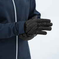 Winterstrickhandschuhe mit Steppnähten Horze Mitternachtsblau Winterstrickhandschuhe mit Steppnähten Horze Mitternachtsblau