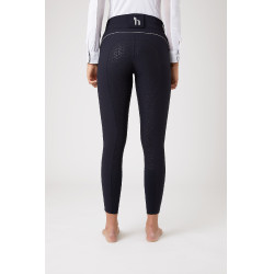 Reithose mit hohem Bund und Vollbesatz aus Silikon Aubrey Damen Horze Dunkelmarineblau Reithose mit hohem Bund und Vollbesatz aus Silikon Aubrey Damen Horze Dunkelmarineblau