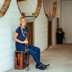 Reithose Jeans Vollbesatz Silikon Elle Damen B Vertigo Dunkelblau Reithose Jeans Vollbesatz Silikon Elle Damen B Vertigo Dunkelblau