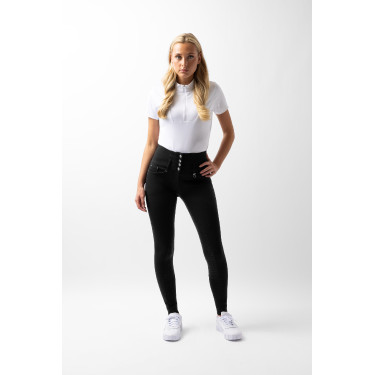 Reithose Damen High Waist Tara Vollbesatz Silikon Horze Schwarz Reithose Damen High Waist Tara Vollbesatz Silikon Horze Schwarz