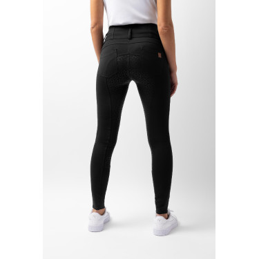 Reithose Damen High Waist Tara Vollbesatz Silikon Horze Schwarz Reithose Damen High Waist Tara Vollbesatz Silikon Horze Schwarz