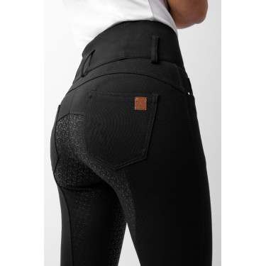 Reithose Damen High Waist Tara Vollbesatz Silikon Horze Schwarz Reithose Damen High Waist Tara Vollbesatz Silikon Horze Schwarz