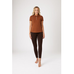 Damen-Poloshirt Amy aus elastischer Baumwolle mit kurzen Ärmeln Horze Damen-Poloshirt Amy aus elastischer Baumwolle mit kurzen Ärmeln Horze