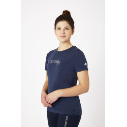 Wettkampf-Poloshirt kurzarm Daniele Damen B Vertigo Dunkelmarineblau