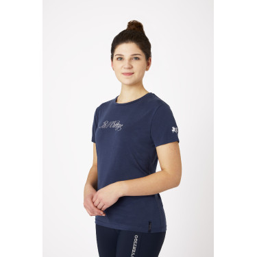 Wettkampf-Poloshirt kurzarm Daniele Damen B Vertigo Dunkelmarineblau Wettkampf-Poloshirt kurzarm Daniele Damen B Vertigo Dunkelmarineblau