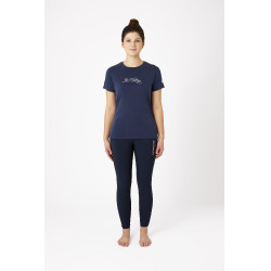 Wettkampf-Poloshirt kurzarm Daniele Damen B Vertigo Dunkelmarineblau