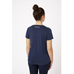Wettkampf-Poloshirt kurzarm Daniele Damen B Vertigo Dunkelmarineblau