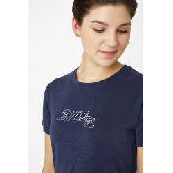 Wettkampf-Poloshirt kurzarm Daniele Damen B Vertigo Dunkelmarineblau