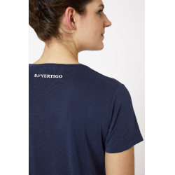Wettkampf-Poloshirt kurzarm Daniele Damen B Vertigo Dunkelmarineblau