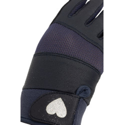 Handschuhe Horze mit schimmerndem Herzaufdruck für Kinder Handschuhe Horze mit schimmerndem Herzaufdruck für Kinder