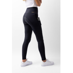 Horze Mathilde Silikon-Vollbesatz Damen Reitleggings Dunkelmarineblau