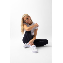 Horze Mathilde Silikon-Vollbesatz Damen Reitleggings Dunkelmarineblau