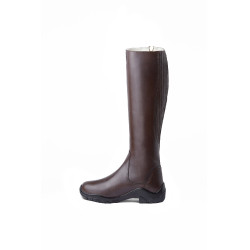Gefütterte Lederstiefel Horze Aspen Damen Dunkelbraun Gefütterte Lederstiefel Horze Aspen Damen Dunkelbraun