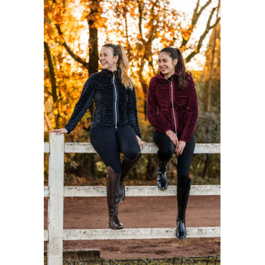 Gestreifte Fleece-Reitjacke Horze Della Damen Gestreifte Fleece-Reitjacke Horze Della Damen