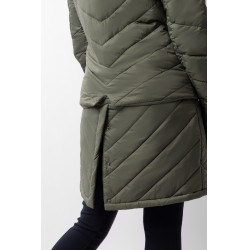 Aurora Damen-Daunenjacke Horze mit abnehmbarem Rock Grüner Käfer Gr&uuml;n