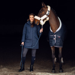 Halfter Alaska mit Kunstfell B Vertigo Dunkelmarineblau