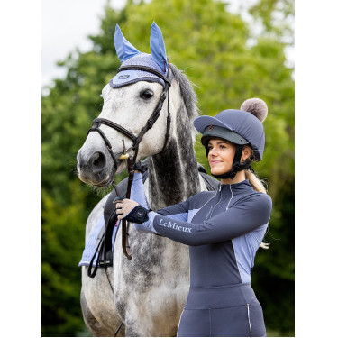 Fliegenhaube LeMieux Esme Blaues Korn Fliegenhaube LeMieux Esme Blaues Korn