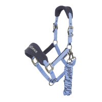 Halfter und Führstrick LeMieux Vogue Esme Blaues Korn Halfter und Führstrick LeMieux Vogue Esme Blaues Korn