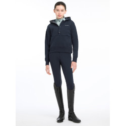 LeMieux Kapuzenpullover mit Halbreißverschluss Esme Young Rider Hettie Marine altes Modell Marineblau