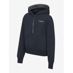 LeMieux Kapuzenpullover mit Halbreißverschluss Esme Young Rider Hettie Marine altes Modell Marineblau