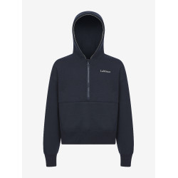 LeMieux Kapuzenpullover mit Halbreißverschluss Esme Young Rider Hettie Marine altes Modell Marineblau