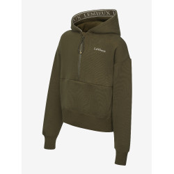 LeMieux Kapuzenpullover mit Halbreißverschluss Esme Young Rider Hettie Alpin Braun