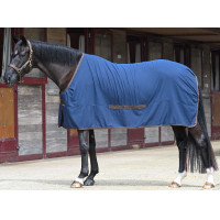 Bucas Cool Sheet Leinen-Decke Marine / Kaffee Marineblau