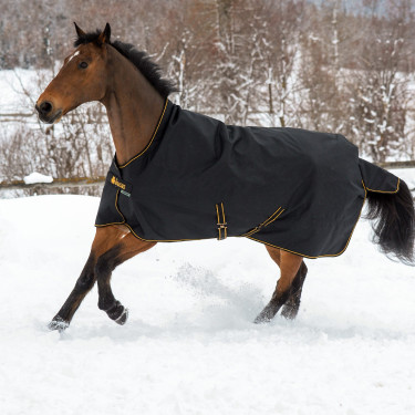 Bucas Irish Turnout 250g Decke Schwarz / Gold Bucas Irish Turnout 250g Decke Schwarz / Gold