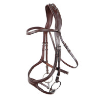 Trensenzaum Montar US Excellence Adapt gegerbtes Leder Braun