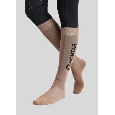 Montar Logo Socken Latté Braun