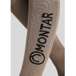 Montar Logo Socken Latté Braun
