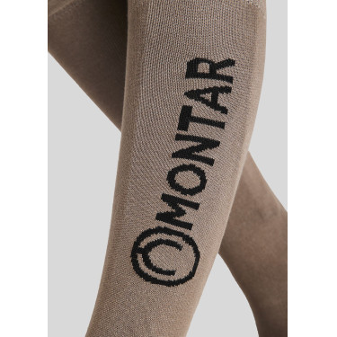 Montar Logo Socken Latté Braun