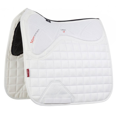 LeMieux X-Grip Twin Sided Dressur Schabracke Weiß Weiß