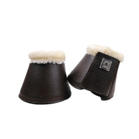 Gamaschen Montar aus glattem PU-Leder Braun