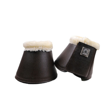 Gamaschen Montar aus glattem PU-Leder Braun