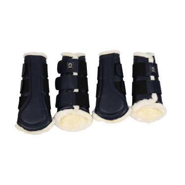 PU-Leder Gamaschen Montar im 4er-Set Marine Marineblau