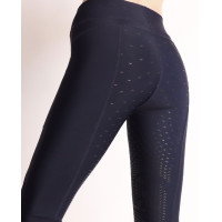 Damen-Reitleggings Montar Linnea Full Grip Marine Marineblau Damen-Reitleggings Montar Linnea Full Grip Marine Marineblau