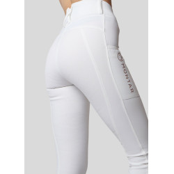 Leggings Montar Michelle Logo Full Grip Damen Weiß / Roségold Weiß Leggings Montar Michelle Logo Full Grip Damen Weiß / Roségold Weiß