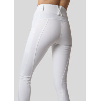 Leggings Montar Michelle Logo Full Grip Damen Weiß / Roségold Wei&szlig;