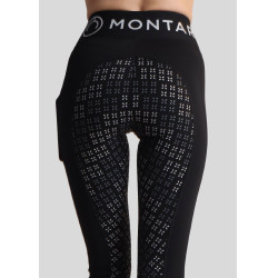 Leggings Montar Selena Logo Full Grip Damen Schwarz Leggings Montar Selena Logo Full Grip Damen Schwarz