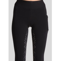 Leggings Montar Selena Logo Full Grip Damen Schwarz