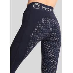 Leggings Montar Selena Logo Full Grip Damen Marine Marineblau