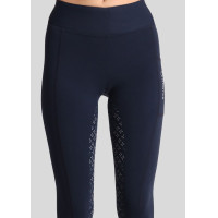 Leggings Montar Selena Logo Full Grip Damen Schwarz