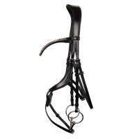 8-förmiges Reithalfter Montar Fair Schwarz