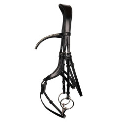 8-förmiges Reithalfter Montar Fair Schwarz