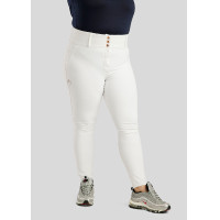 Montar High Waist Reithose Briella Crystal Roségold Curve Full Grip Damen Weiß Weiß Montar High Waist Reithose Briella Crystal Roségold Curve Full Grip Damen Weiß Weiß