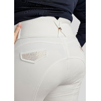 Montar High Waist Reithose Briella Crystal Roségold Curve Full Grip Damen Weiß Weiß Montar High Waist Reithose Briella Crystal Roségold Curve Full Grip Damen Weiß Weiß