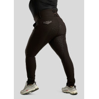 Montar High Waist Reithose Briella Crystal Roségold Curve Full Grip Damen Schwarz