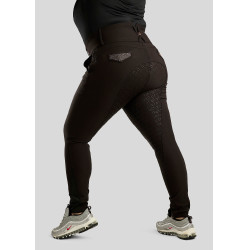 Montar High Waist Reithose Briella Crystal Roségold Curve Full Grip Damen Schwarz