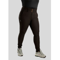 Montar High Waist Reithose Briella Crystal Roségold Curve Full Grip Damen Weiß Wei&amp;amp;amp;amp;amp;amp;szlig;